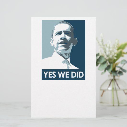 Yes私達はポスター1をしました 便箋 (スタンド正面)