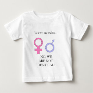 Yes私達は双生児です ベビーTシャツ