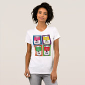"Yes私達は"女性のTシャツできます Tシャツ (正面フル)