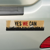 YES私達はCB-CR Bump.stickできます バンパーステッカー (車上)