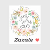 Yes缶感動的引用文 シール (シート)