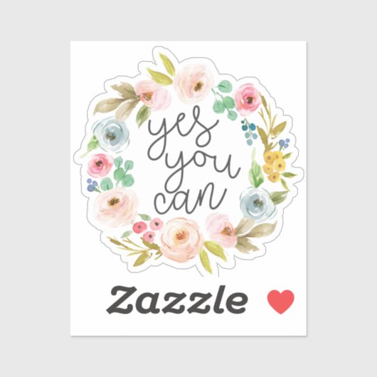 Yes缶感動的引用文 シール (シート)