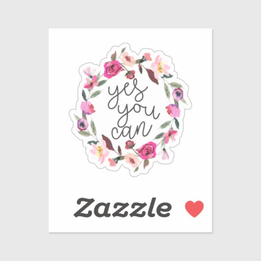 Yes缶感動的引用文 シール (シート)