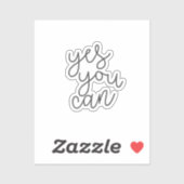 Yes缶感動的引用文 シール (シート)