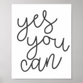 Yes缶感動的引用文 ポスター (正面)