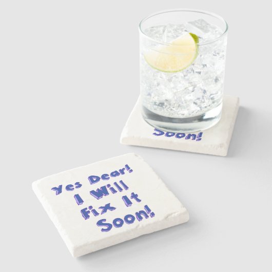 Yes親愛は早々に先送り週を修正する ストーンコースター (横)