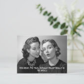 Yes親愛、ドナルド・トランプは悪魔だ！ポストカード ポストカード (スタンド正面)