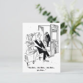 Yes親愛,結婚相談員のユーモア,ヴィンテージ ポストカード (スタンド正面)