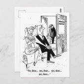 Yes親愛,結婚相談員のユーモア,ヴィンテージ ポストカード (正面/裏面)