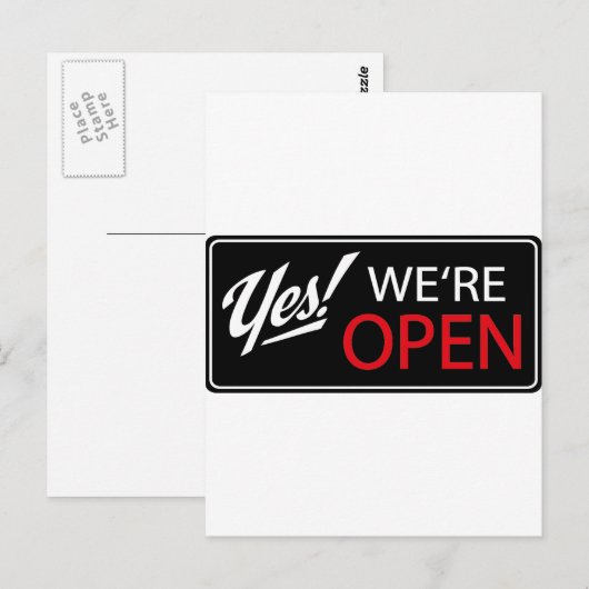 yes開いたぞ！ ポストカード (正面/裏面)