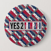 Yes2トランプ2020アメリカ大統領の選挙 缶バッジ (正面)
