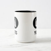 Yes2音式コーヒーマグ ツートーンマグカップ (中央)