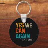 Yes2028年48日前にオバマ大統領のために再び可能 キーホルダー (正面)