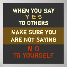 Yes&いいえ – (Canvas Option) 12X12ポスター ポスター