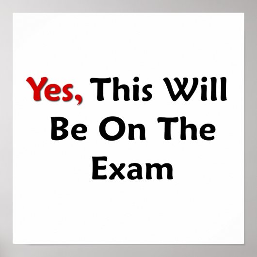 Yes、これは試験中 ポスター (正面)