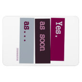 Yes.すぐに…紫色の磁石 マグネット (横)