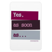 Yes.すぐに…紫色の磁石 マグネット (縦)