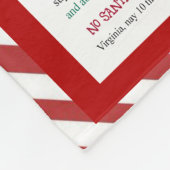 Yes、そこのヴァージニアはサンタクロースのクリスマスです フリースブランケット (角)