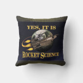 Yes、それはロケット科学です クッション (裏面)