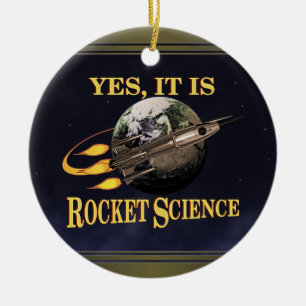 Yes、それはロケット科学です セラミックオーナメント