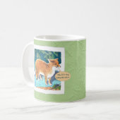 Yes、それは私の自然な色のキツネマグカップ コーヒーマグカップ (正面左)