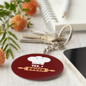 「Yes、わしはパン生地」ベイカーの キーホルダー (側面)