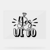 Yes アクリルサイン (正面)