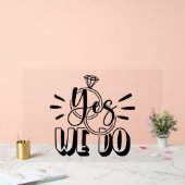 Yes アクリルサイン (ウェディング)