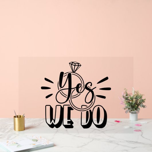 Yes アクリルサイン (ウェディング)
