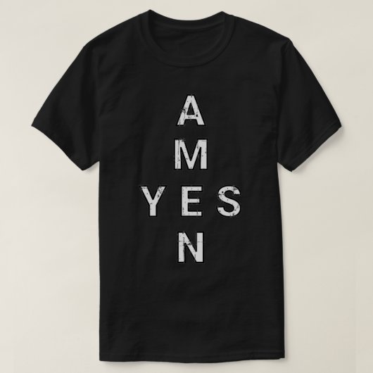 Yes&アーメン Tシャツ (デザイン正面)