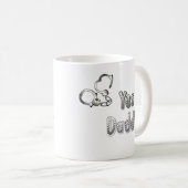 Yes、カフマグ付きのパパ、服従的な女の子の贈り物 コーヒーマグカップ (正面右)