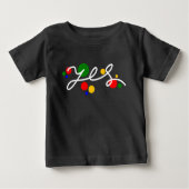Yes-カラフルベビーTシャツティー | DP7Art ベビーTシャツ (正面)