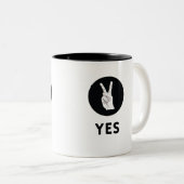 Yes ツートーンマグカップ (正面右)