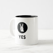 Yes ツートーンマグカップ (正面左)