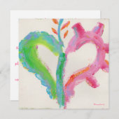 Yes!ハートパーティの招待状 招待状 (正面/裏面)