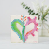 Yes!ハートパーティの招待状 招待状 (スタンド正面)