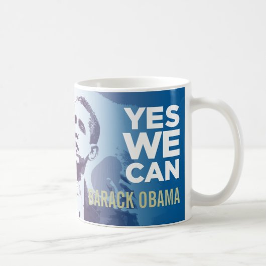 Yes… バラック・オバマ-大統領-マグ コーヒーマグカップ (右)