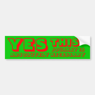 Yes バンパーステッカー