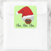 Yes,バージニア,ブラックサンタクロースがある スクエアシール (バッグ)