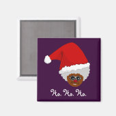 Yes，バージニア，ブラックサンタクロースがある マグネット (正面/裏面)