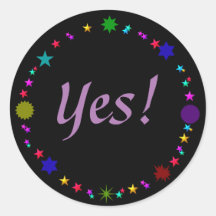 Yes！ブラックカラフルレトロスターズ