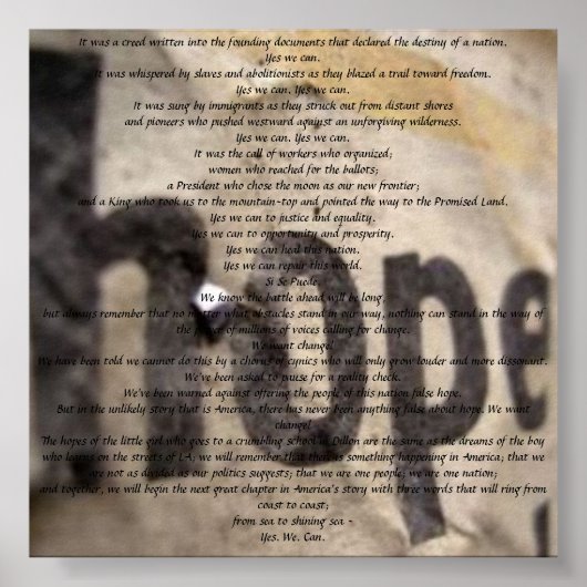 YES ポスター (正面)