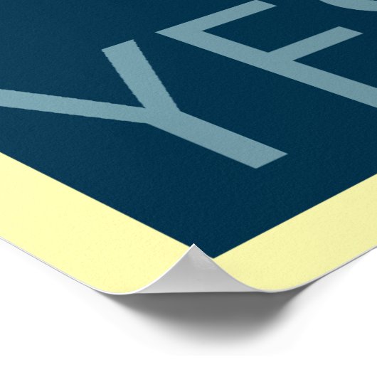 Yes ポスター (角)