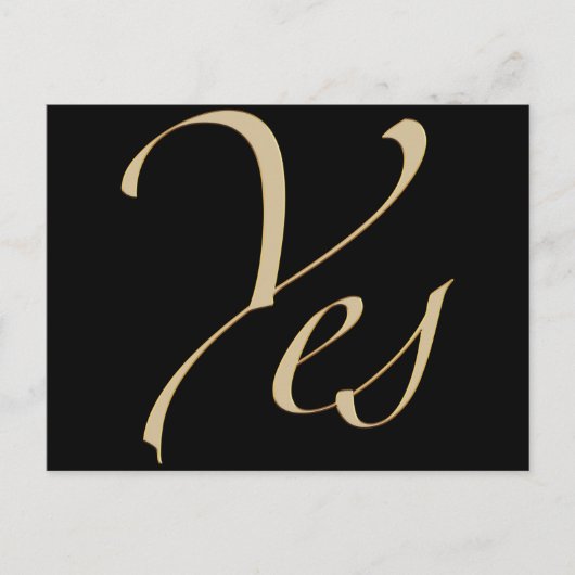 Yes ポストカード (正面)