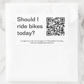 「Yes、今日はバイクに乗った方がいい」 シール (バッグ)