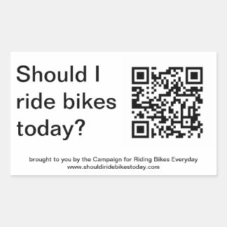「Yes、今日はバイクに乗った方がいい」 シール