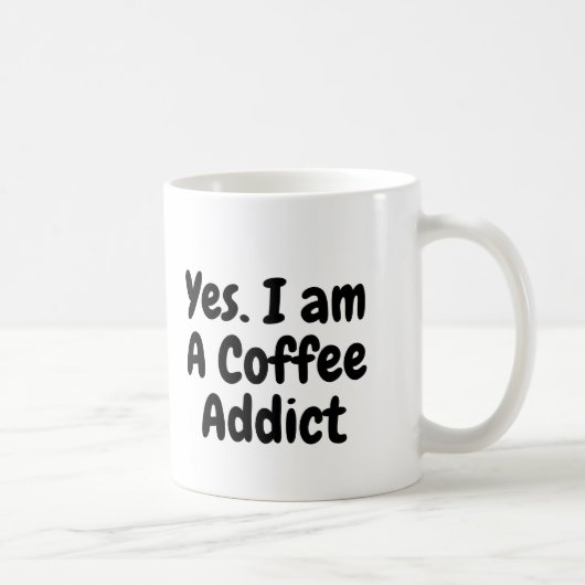 Yes。僕はコーヒー中毒だ コーヒーマグカップ (右)