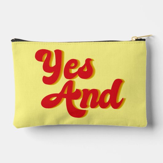 Yes&即興コメディクラブコメディアン アクセサリーポーチ (裏面)