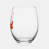 Yes&即興コメディクラブコメディアン ステムなしワイングラス (左)