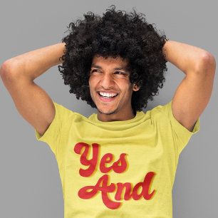 Yes&即興コメディクラブコメディアン Tシャツ